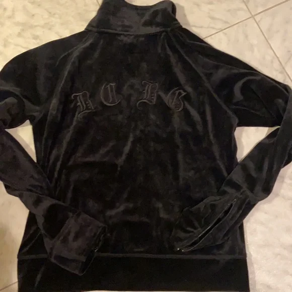 BCBGmaxazria velour zip up jacket - Picture 10 of 10